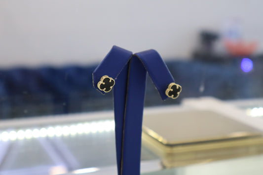 10K Clover Earrings