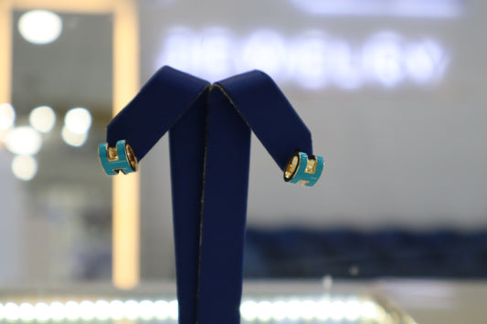 14K Blue Earrings