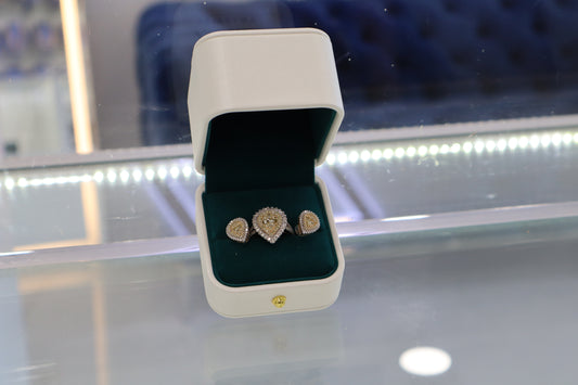 14k Natural Diamonds set