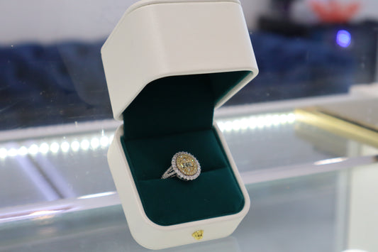 14k Natural Diamonds Oval