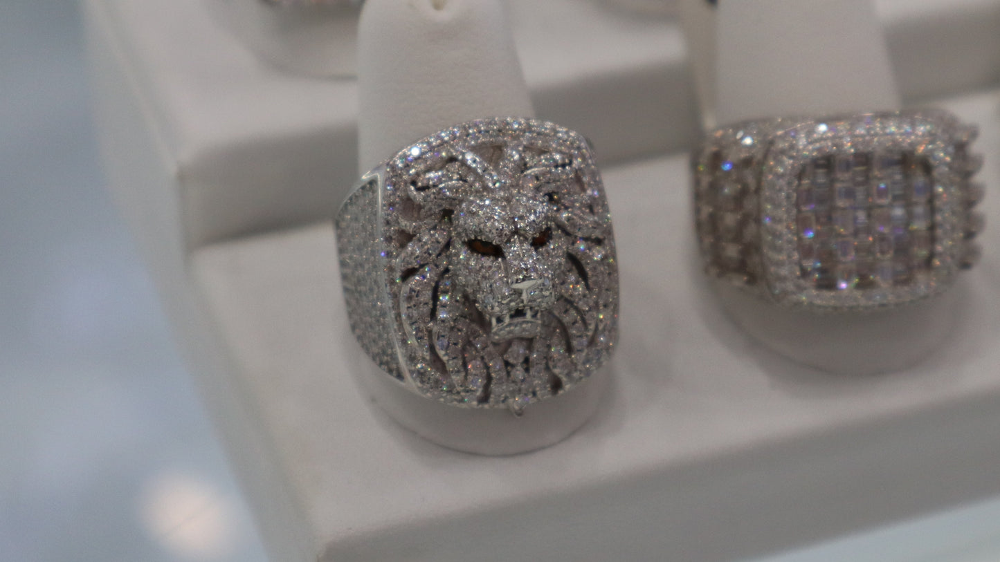 Silver Lion Ring