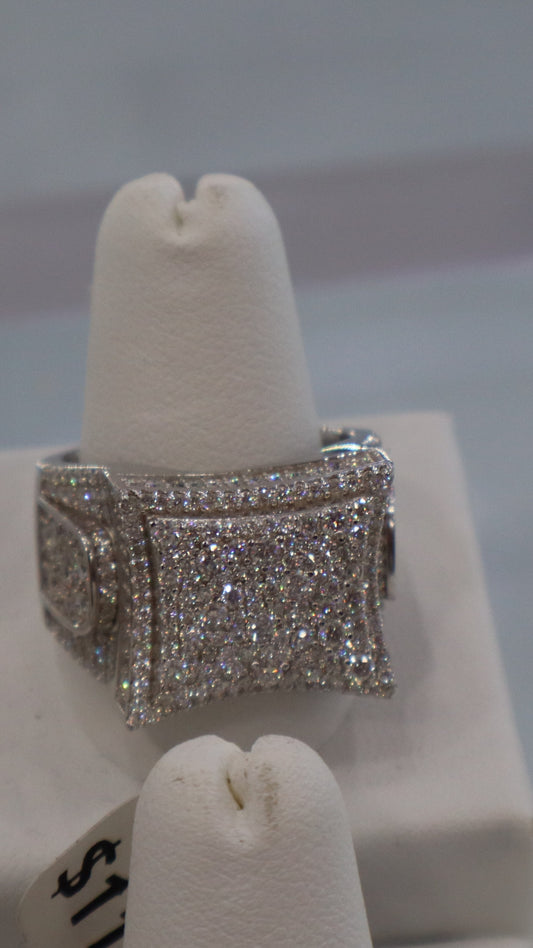 Silver Square Ring