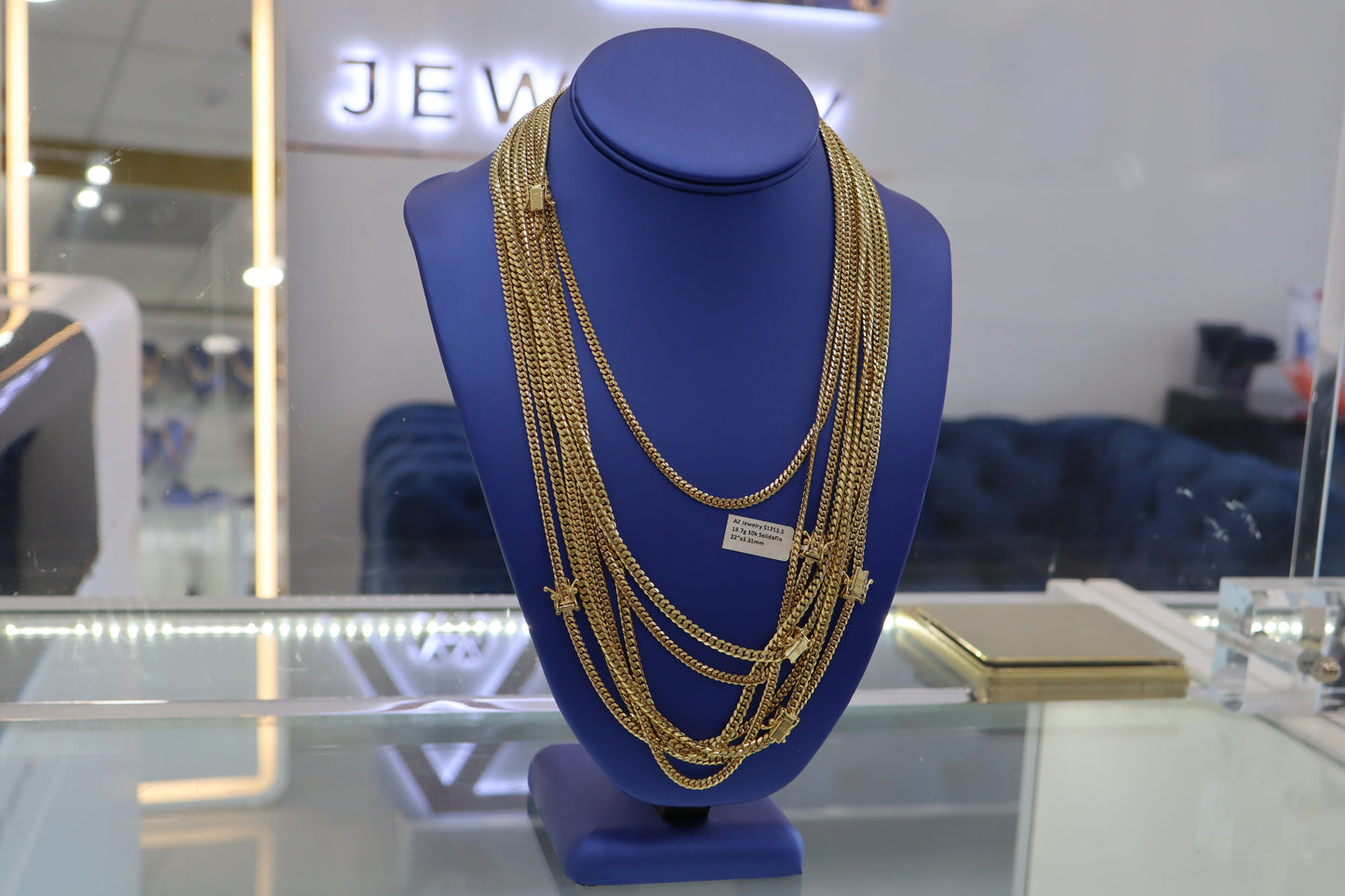 10K 3mm Cuban-Italian Chain