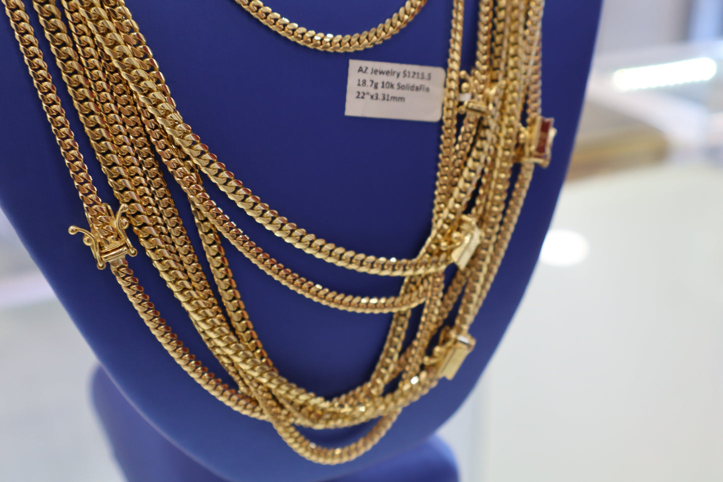 10K 3mm Cuban-Italian Chain