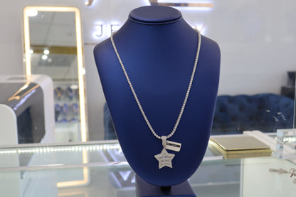 Silver Chain with Star Pendant