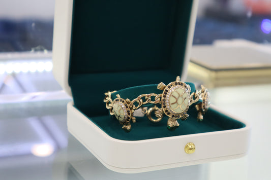 14K Turtle Bracelet
