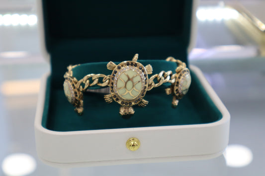 14K Turtle Bracelet