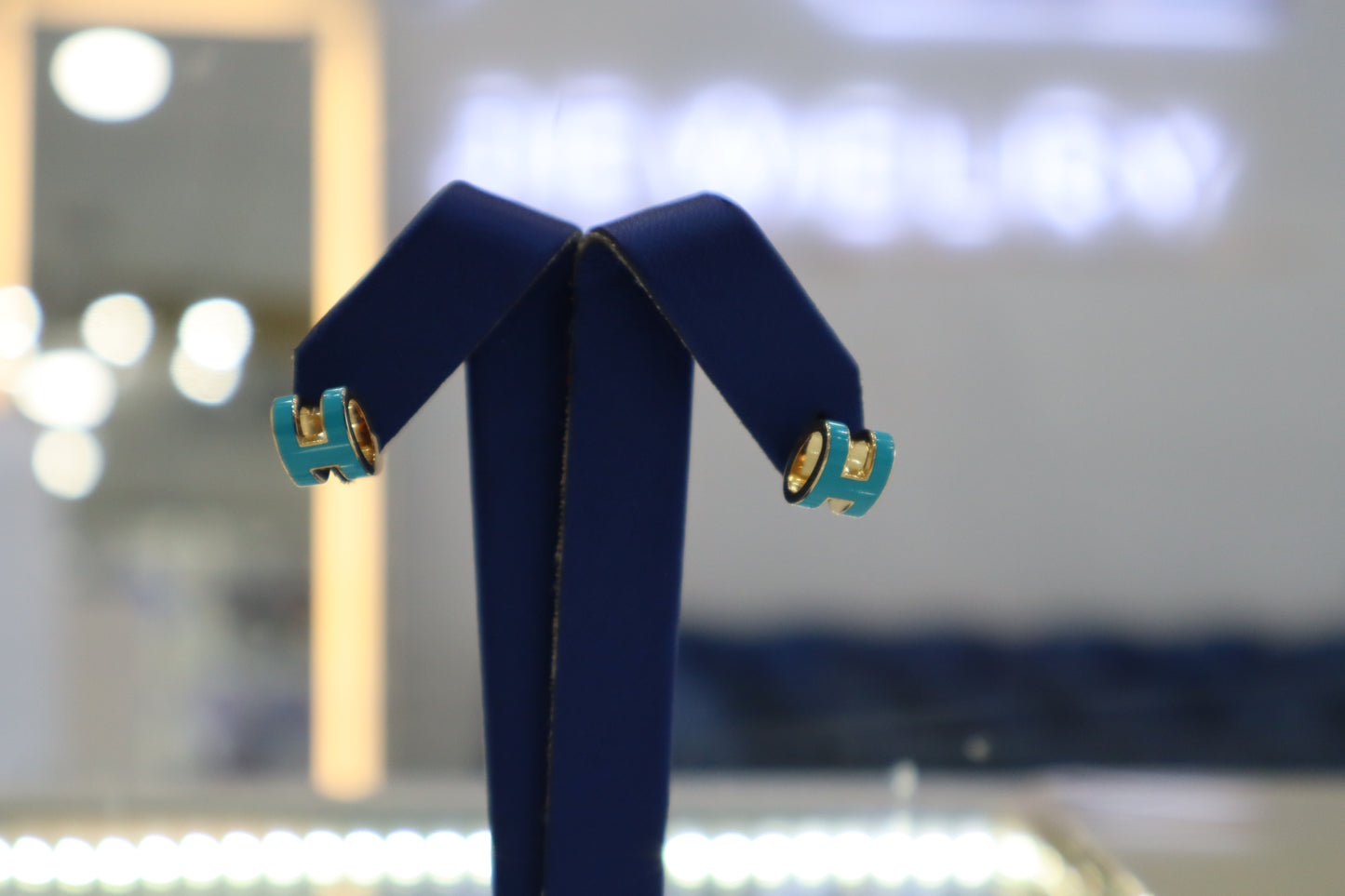 14K Blue Earrings