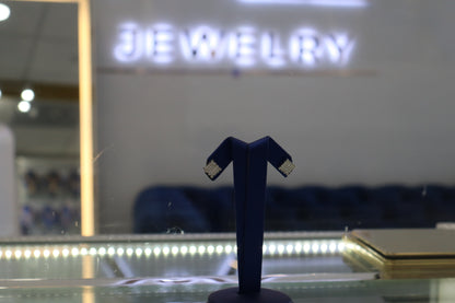 Silver Square Earrings