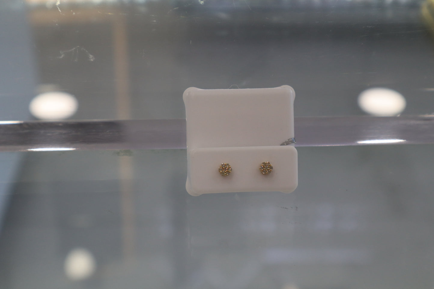 14K Natural Diamond Earrings