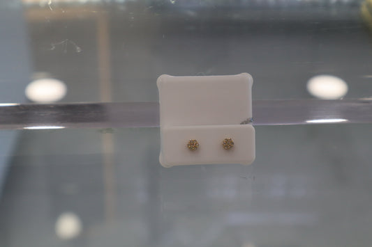 14K Natural Diamond Earrings